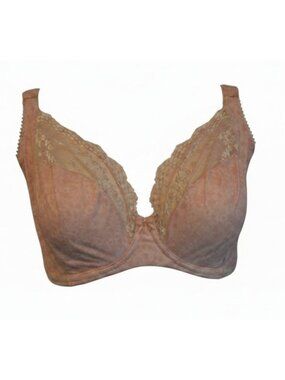 Elomi Underwire Full Coverage Lace Bra Dusty Pink US 34K UK 34H